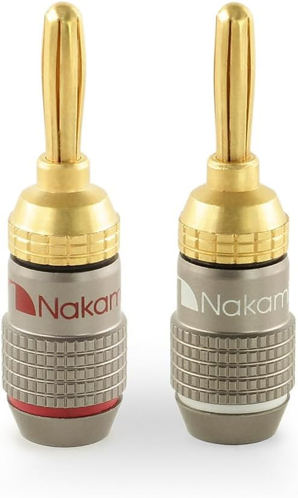 FanLock Excel Series 24k Gold Plated Banana Plugs 10 AWG – 18 AWG Gaug