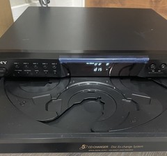Sony CDP-CE375 5 Disc Changer CD Player Tested Working Condition No Remote