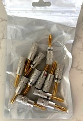 Banana Plugs/Dual-Screw Audio Jack Connectors – 6 Pairs/12 pcs