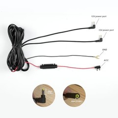 Car TV Headrest Monitor Hardwired Kit Battery Fuse Power Cable () 2 Ports