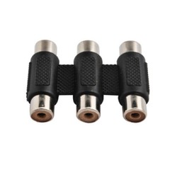 6pc AV 3 RCA Audio Video Female to Female Jack Coupler Adapter 3RCA Connector