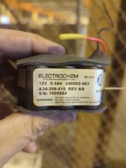 Electrochem 12v 0.5ah Ni-cd A34-209-415 Battery