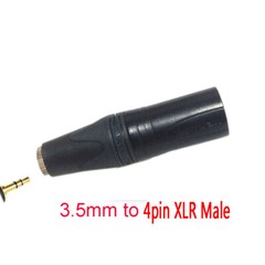 4.4mm/3.5mmm/2.5mm Balanced Female to NEUTRIK 4pin Balanced XLR Male Adapter