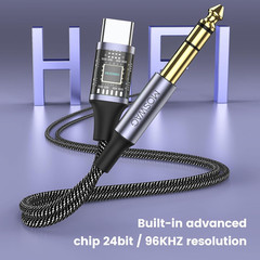 USB C to 6.35Mm 1/4 Inch TRS Cable 3.28Ft/1M,Type C to 1/4 Audio Adapter Aux Jac
