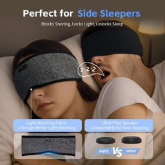 Sleep Headphones Bluetooth 6.0 Headband, 3-IN-1 Sleeping Headband Headphones for