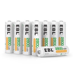 EBL AA AAA Rechargeable Batteries Ni-MH 1100mAh 2800mAh / Battery Charger Lot