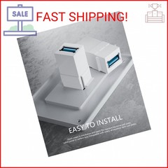BERLAT USB 3.0 Keystone Jack Insert, USB Keystone Jack,USB to USB Adapters Femal