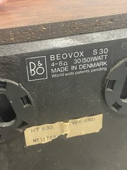 Vintage Pair of Speakers B&O Beovox S30 4-8Ω 30 (50Watt) Type 6301