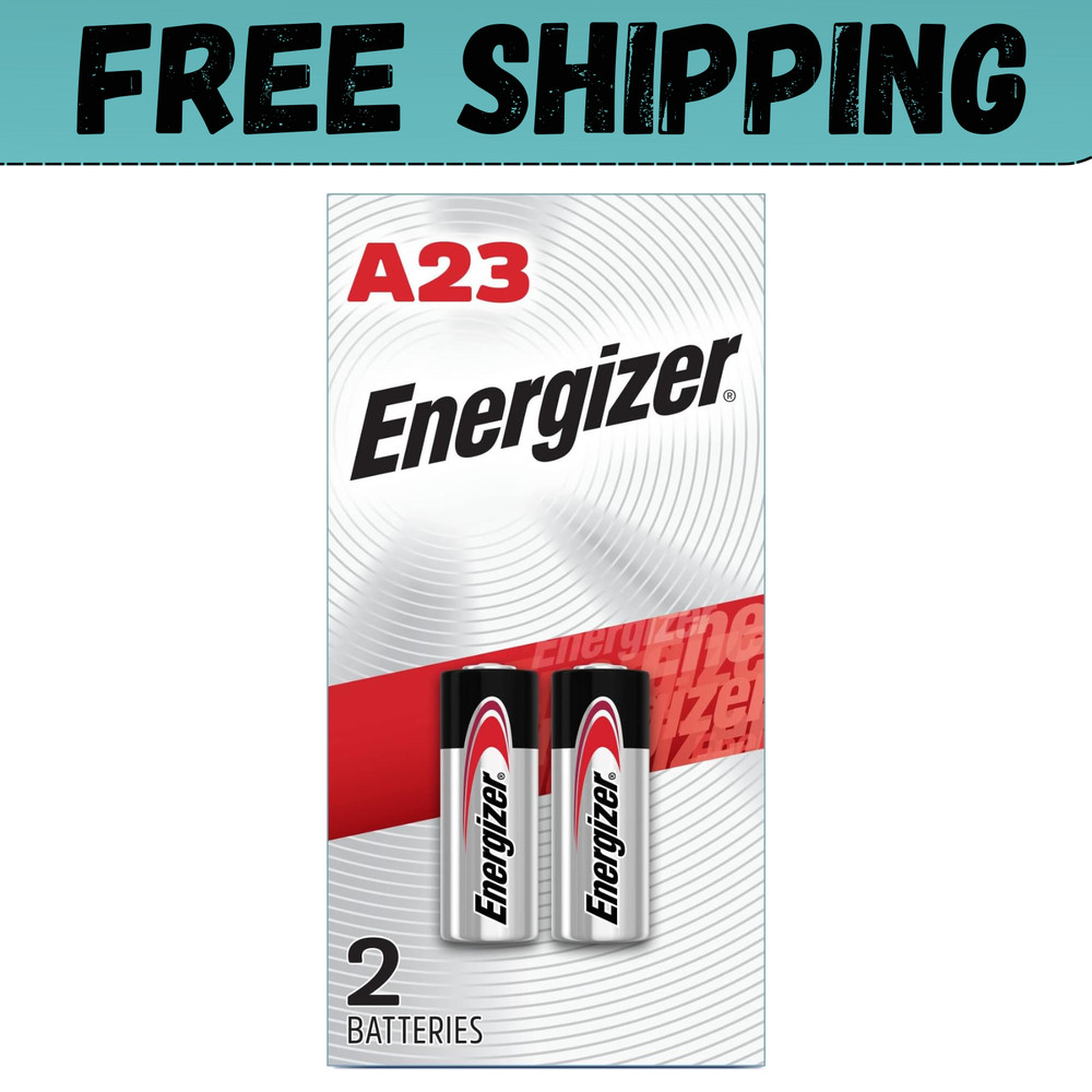 Energizer A23 Battery 12Volt 23AE 21/23 GP23 23A 23GA MN21 2 Pack Sealed