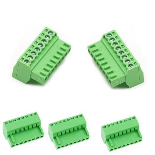5 PCS 8 Pin 2.54mm Pitch Screw Terminal Block Connector 8 Pin Male Plug-5 PCS