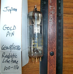 Strong Realistic Lifetime GOLD PIN 6GW8 / ECL86 Tube – Japan
