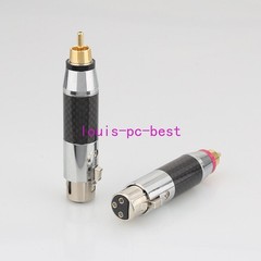 2x XLR Female to RCA Male and 2x XLR Male To RCA Male Socket Adapter