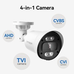 4IN1 2MP HD 1080P Video Outdoor CCTV Security Camera 100ft EXIR Night Vision