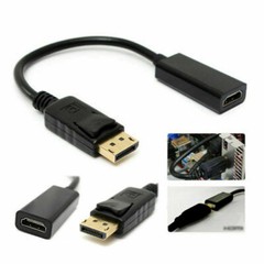 Displayport Male to HDMI Female Cable Converter Adapter for Dell HP Lenovo #262