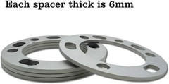 1/4 inch 5×5.5 and 6×5.5 Wheel Spacers Compatible with Chevy 1/4 inch thick