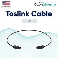 Fiber Optical Digital TOSLink S/PDIF Audio Cable 1.5ft 3ft 6ft 12ft 25ft 50ft