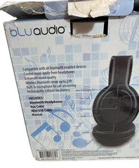 Blu Audio Talk N’ Walk Pro Bluetooth Headphone With Mic 10 Hours Talk Time NIB