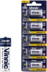 5 pack VINNIC 23A A23 12v Alkaline Battery MN21 MN23 23AE GP23 23A L1O28F