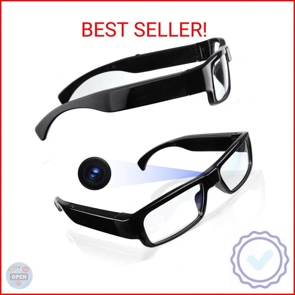 ZOGGCOX Camera Glasses Video Glasses HD with 64GB Memory Card Recording Glasses