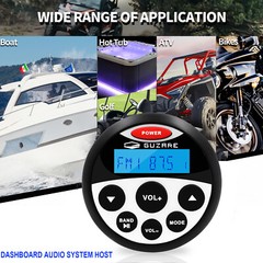 Marine Waterproof Radio Bluetooth Stereo System Receiver + FM AM Antenna