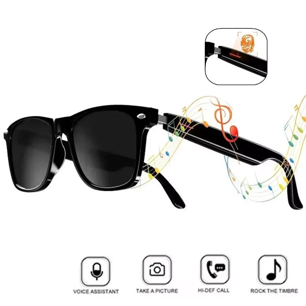 Smart Sunglasses, 5.3 Bluetooth Audio Glasses for Men Women, Remote Photography