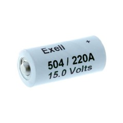 Exell Alkaline Battery A220/504A Compatible With NEDA 220 Eveready 504