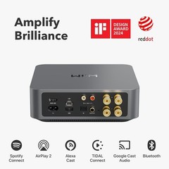 WiiM Amp Multiroom Streaming Amplifier 60W AirPlay 2 Google Cast HDMI ARC