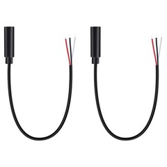 2-Pack 3.5mm Plug to Speaker Wire Connector Cable for Audio Repair Needs