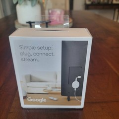 Google Chromecast with Google TV 4K GA01919-US Snow White TESTED