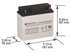 Merits P12011-TRMU Replacement Battery by SigmasTek