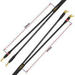 WORLDS BEST CABLES 40 FT Speaker Cable Banana