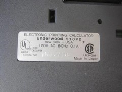 AWESOME 1979 OLIVETTI/UNDERWOOD 510PD RARE ELECTRONIC PRINTING CALCULATOR RARE