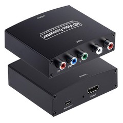 YPbPr to HDMI Converter, Component HDMI, RGB Converter Black