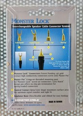 Monster Lock Master Pin Modular Speaker Cable Termination Post 2 Pairs SOLDER ON