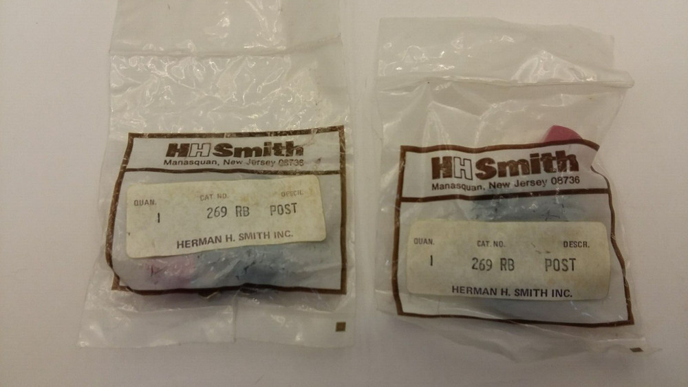 HH SMITH 269-RB BINDING POST DUAL RED/BLACK (LOT OF 2) NIB
