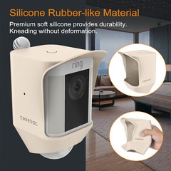 For RingSpotlight Battery Camera Silicone Soft Skin Case Weather Resistant Cover