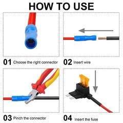 16 Pack 4 Types Fuse Tap, Upgraded 12V Car Add a Circuit Tap Kit -…