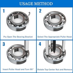 21 in1 Bearing Puller Set, Blind Hole Bearing Removal Tool, Internal Blue