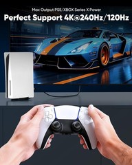 96Gbps HDMI Cable 2.2 6.6ft, 16K@60Hz, 8K@120Hz, 4K@240Hz, High Speed Cord fo…