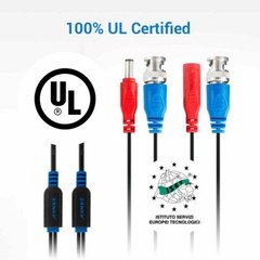 4pcs 100ft Video Power Cable BNC RCA Cord Wire for CCTV Security Camera System