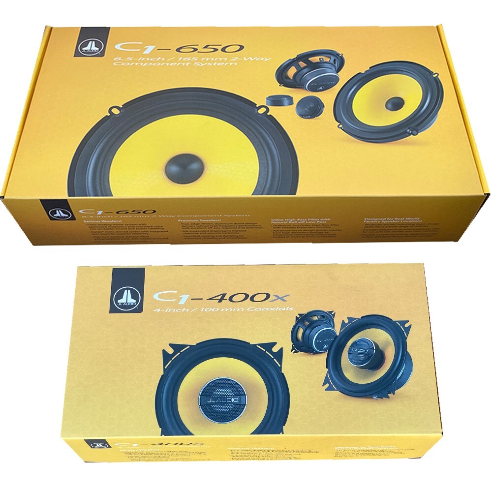 JL Audio C1 6.5″ Component Car Speakers 150W & C1 4″ coaxial Speakers 105 Watts