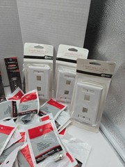 RADIOSHACK 275-0653 DPDT HEAVY DUTY TOGGLE Wall Plate Coax Radio Shack Lot TV
