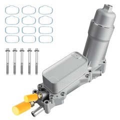 Full Aluminum Engine Oil Cooler 3.6 Oil Filter Housing Aluminum Cap 2011-2023