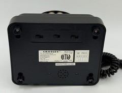 Crosley Model CR62 Classic Desk Phone Black Push Button Land Line Rotary NWOP