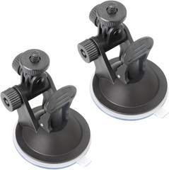 2 Pack Dash Cam Suction Cup Mount with 1/4 Screw Thread Windshield Camera