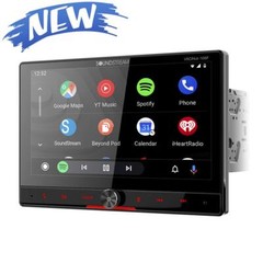 Soundstream 10.6″ 2 DIN DVD Player Apple Carplay Android Auto Stereo VRCPAA-106F