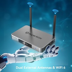 New SuperBOX S6 Ultra Media Player 4GB+128GB Wifi-6 Android 12 Fast Ship