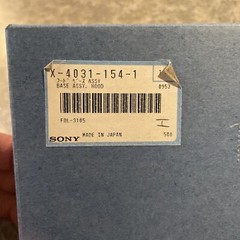 Sony X-4031-154-1 Base Assembly Hood FDL-3105 NOS