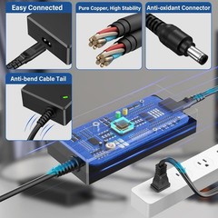 48V 5A Charger Power Cord for Fosi Audio Amplifiers V3 Za3 BT20A Pro TB10D Po…