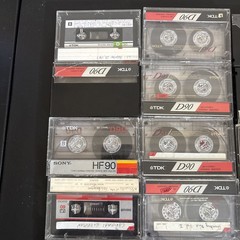 36 Cassette Tape Lot Sold As Blanks TDK Maxell Sony Fuji Scotch Reusable